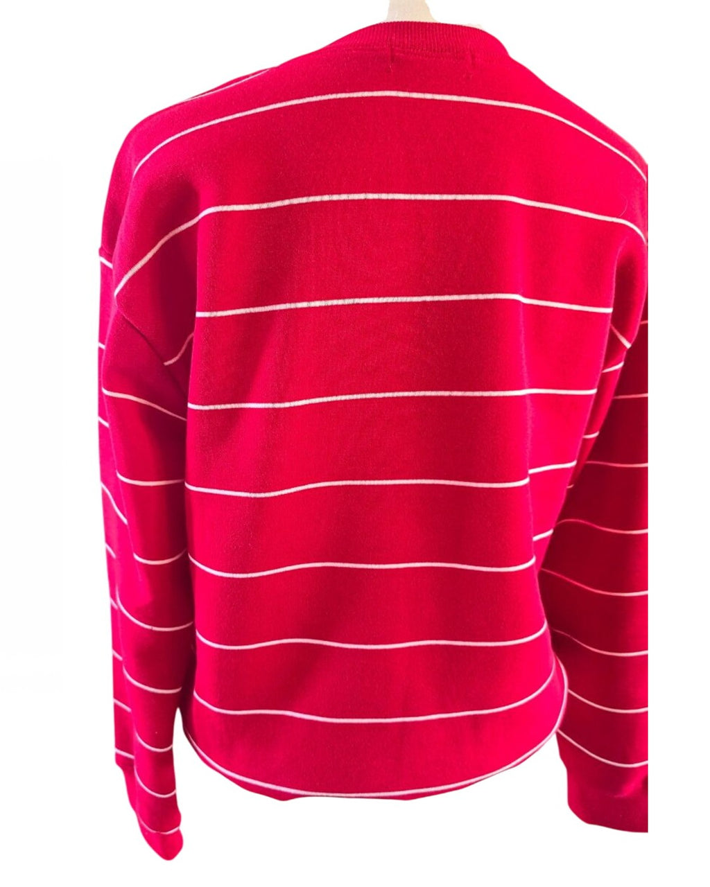 Red Active Usa Huskers Striped Crewneck Sweatshirt - #T14705, size M – photo 3