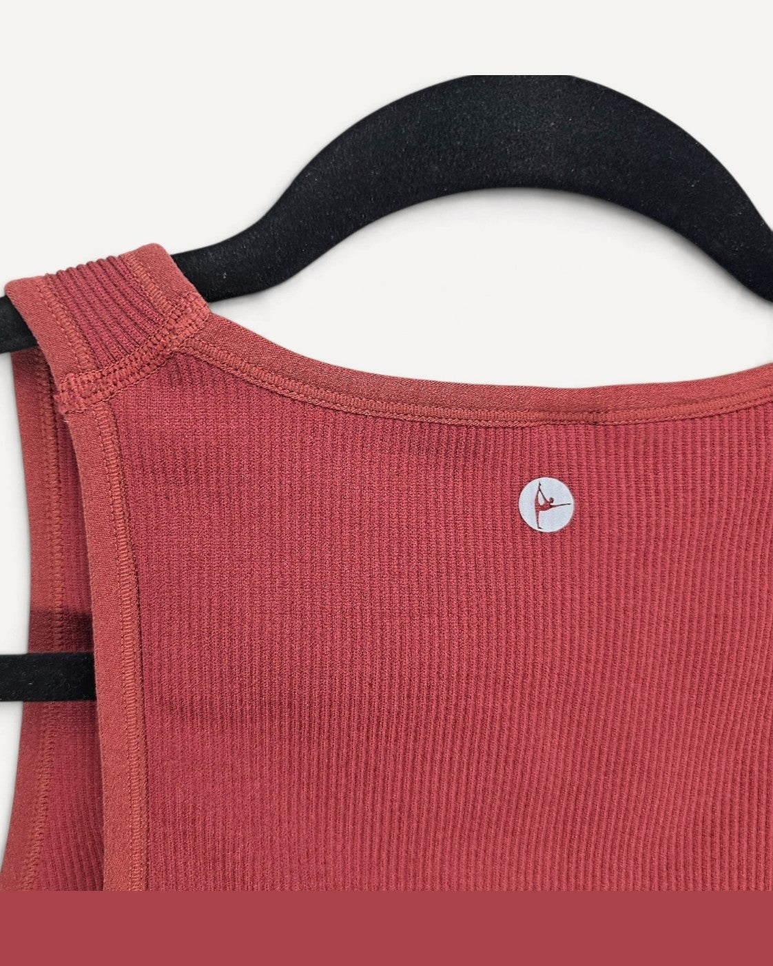 Orange 90 Degree Ribbed Sports Bra, size XL – photo 4