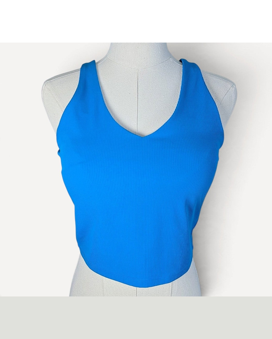 Blue All In Motion Longline Sports Bra, size M