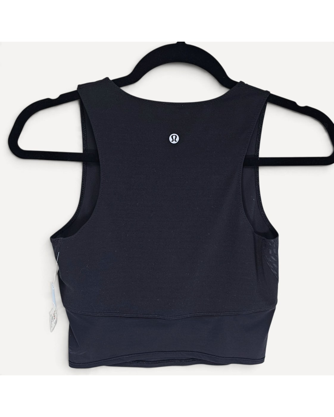 Lululemon High Neck Mesh Cropped Tank Top